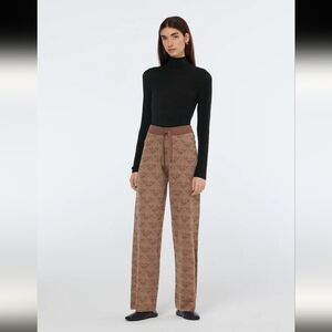 Monogram Jacquard Knit Trousers